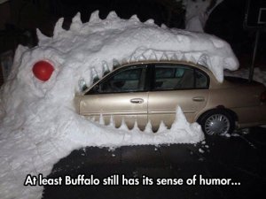 funny-car-dinosaur-eating-ice-snow