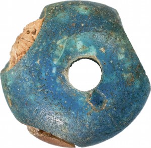 Mesopotamian-blue-glass-bead