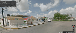 The park and nursery school at the corner