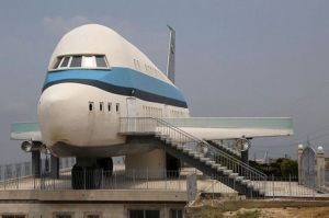 Airplane house is pictured in the village of Miziara, northern Lebanon