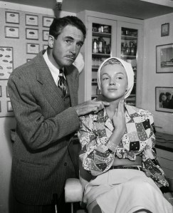 Marilyn Monroe making up in the Columbia Studios for the movie Ladies Of The Chorus, 1948 (5)