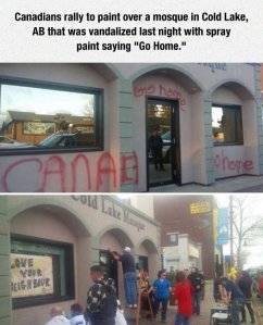 funny-mosque-Cold-Lake-vandalized