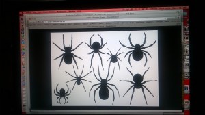 I did an image search for 'spider sihouette'