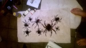 Painted them with acrylic paint