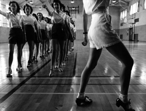 Tap dancing class at Iowa State College, 1942