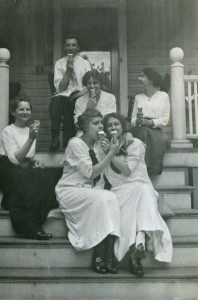 Edwardian ice cream fun, ca. 1915