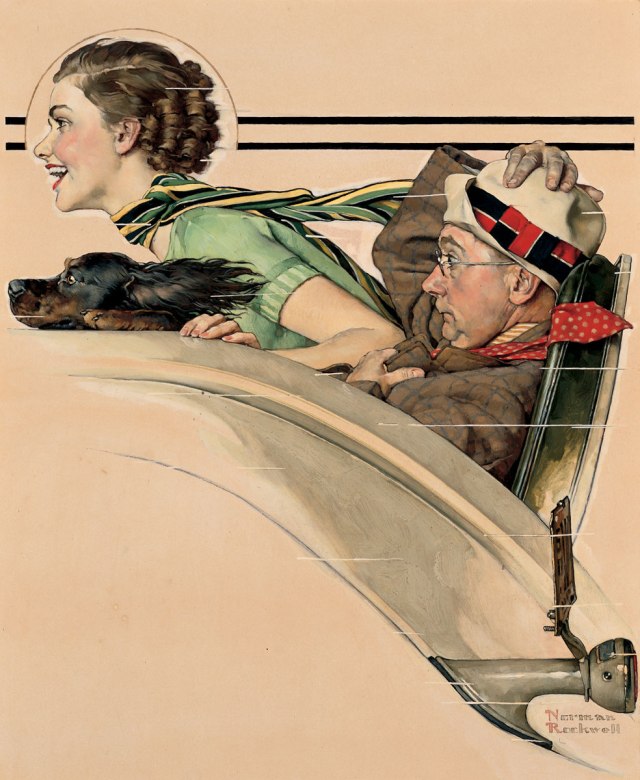 Couple in Rumbleseat c. 1935